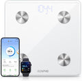 RENPHO Smart Scale, BMI & Body Fat, Bluetooth, 13 Metrics, White, Elis 1