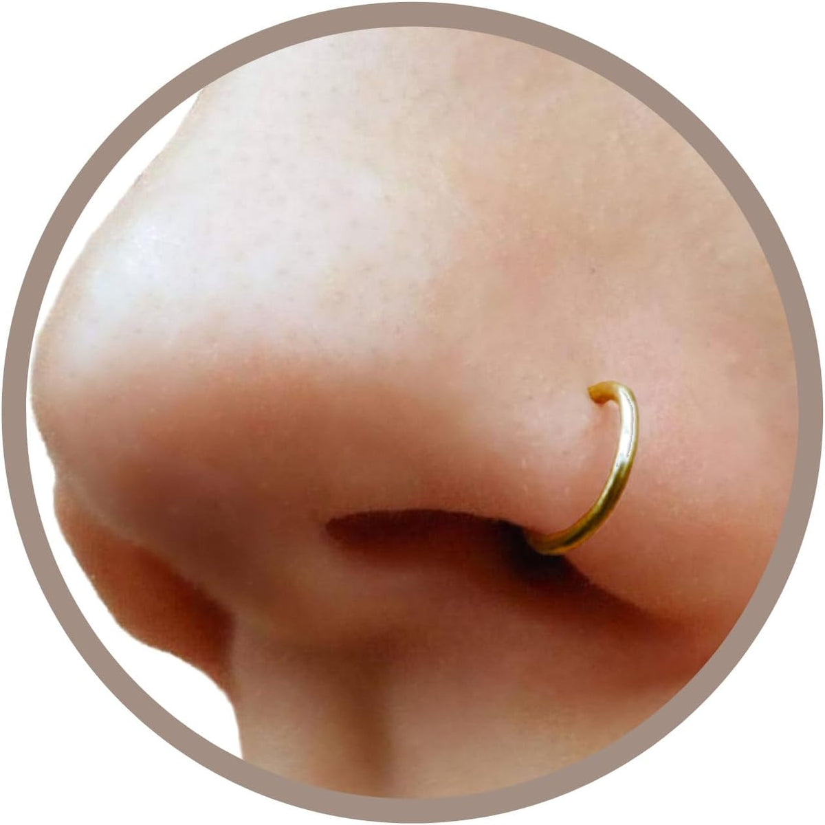 925 Sterling Silver or 14k Gold Filled Fake Clip on Nose Ring