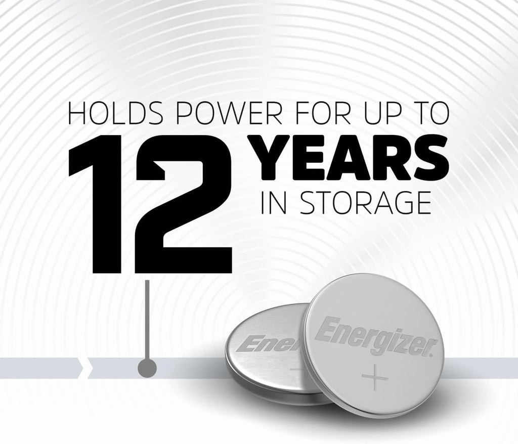 Energizer 2025 Batteries (4 Pack), 3V Lithium Coin Batteries With 3-in-1 Child Shield