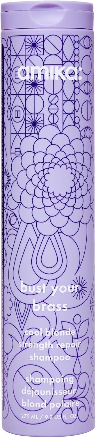 amika bust your brass cool blonde strength repair shampoo