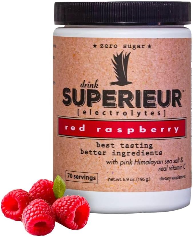 Superieur Sea Mineral Electrolyte Powder, Strawberry Lemon, 70 Servings