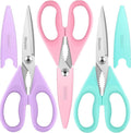iBayam 3-Pack 8.7" Kitchen Scissors All Purpose Heavy Duty Shears w/Sheath