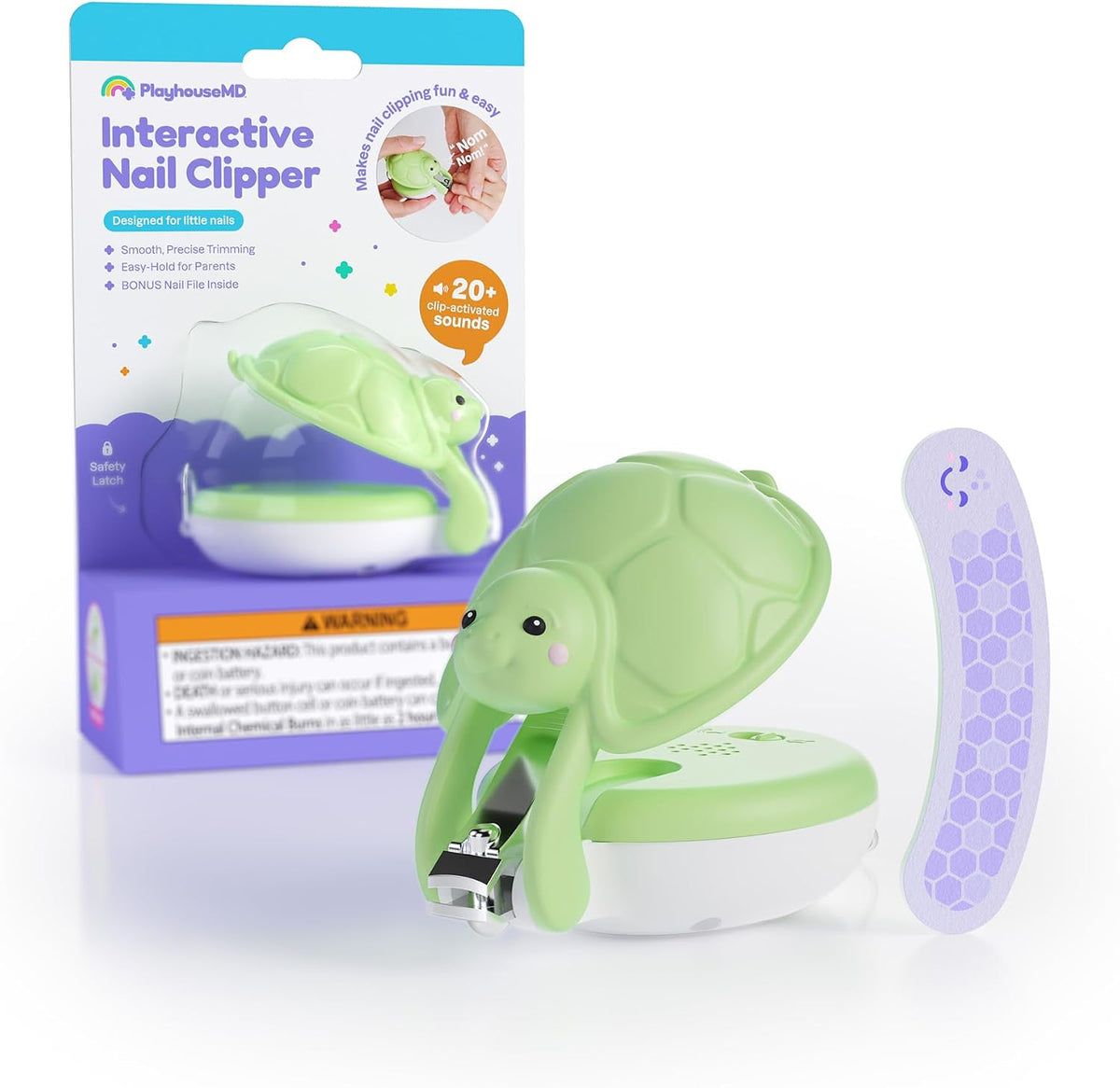 Playhouse MD Interactive Baby & Kids Nail Clipper with Sounds & File
