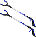 RMS 2-Pack 32 Inch Extra Long Grabbers Reachers with Rotating Jaw (Blue)
