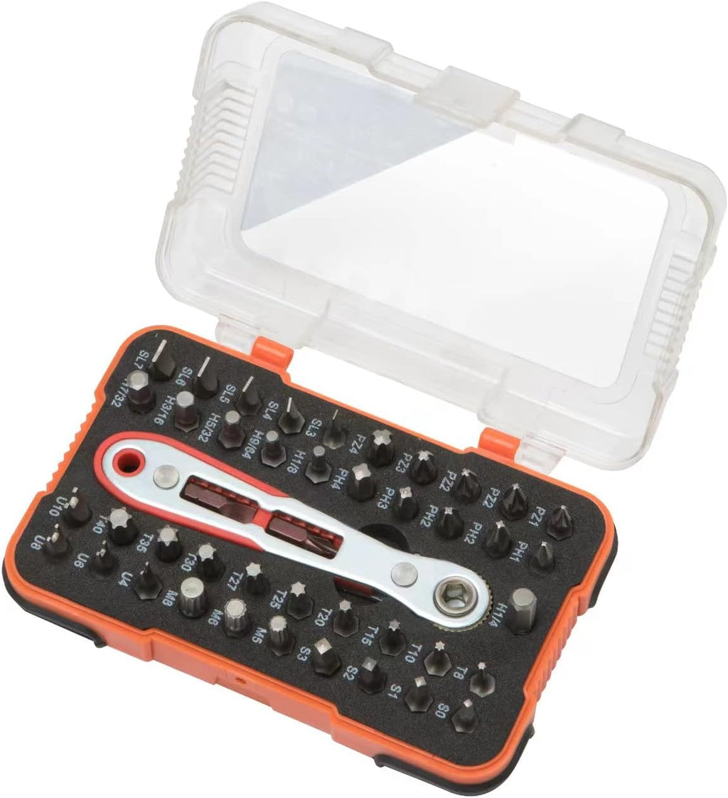 ROTATION 14-Piece Tamper Resistant Star Bits, Chrome Vanadium Steel, T5 - T40 Impact Grade Security Torx Bit Set, 1/4-inch Hex Shank