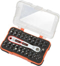 ROTATION 14-Piece Tamper Resistant Star Bits, Chrome Vanadium Steel, T5 - T40 Impact Grade Security Torx Bit Set, 1/4-inch Hex Shank