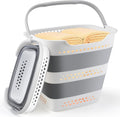 Collapsible Laundry Basket 42L Foldable Pop-Up Clothes Hamper for Dorm