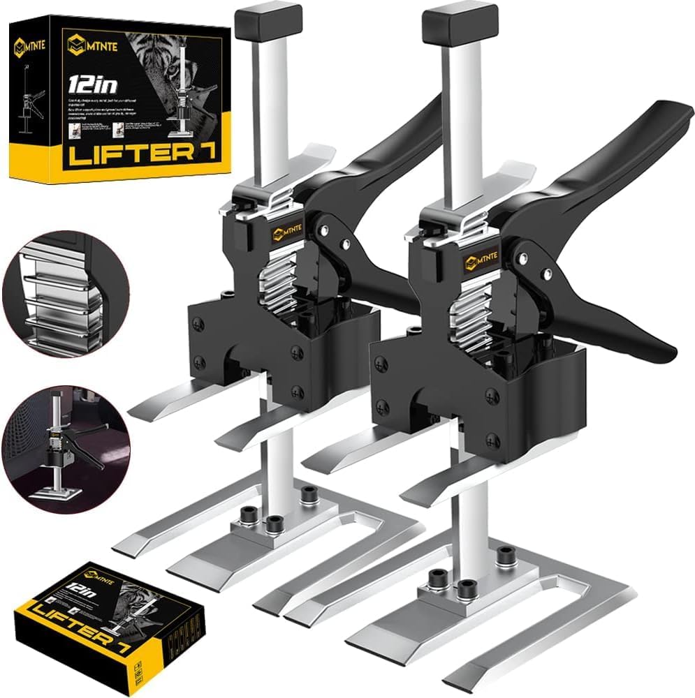 Labor Saving Arm, 2 Pack Furniture Jack Lifter Tool, Black&Yellow