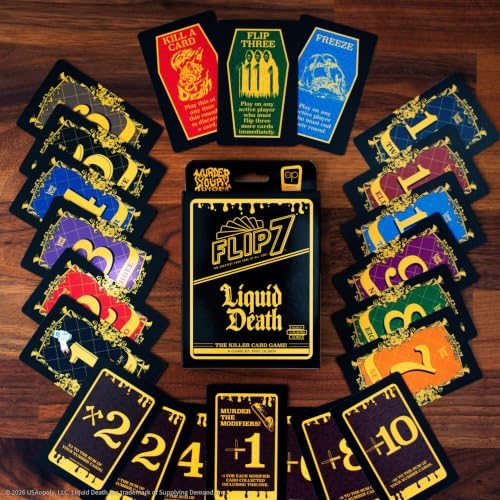 Flip 7: Liquid Death Edition, Featuring Cards