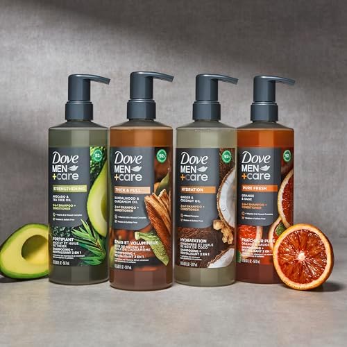 Dove Men+Care Thick & Full 2-in-1 Shampoo & Conditioner + Sandalwood 17.5oz