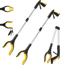 Grabber Reacher Tool - 32” Reacher Grabber Tool with Strong Magnetic and Swivel Head - Heavy Duty Pick Up Stick Grabbers for Seniors, Trash, Surgery Recovery Must Haves Gifts(Purple)