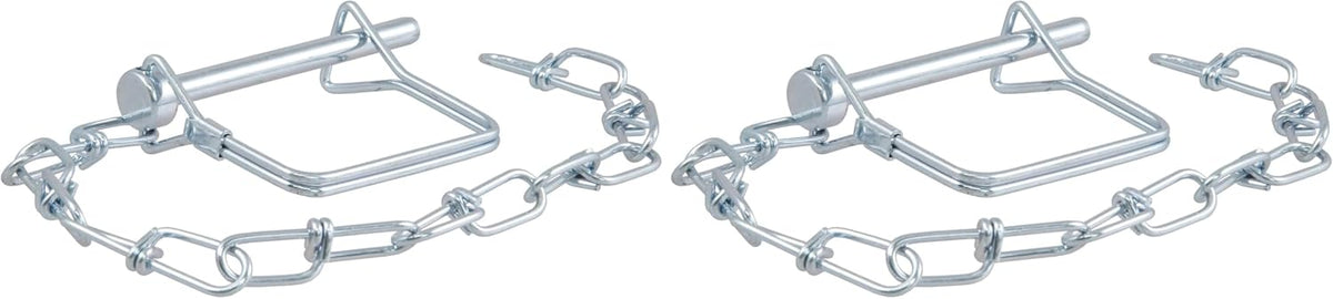 CURT 25012 Trailer Coupler Pin with 12-Inch Chain, 1/4-Inch Diameter x 2-3/4-Inch Long