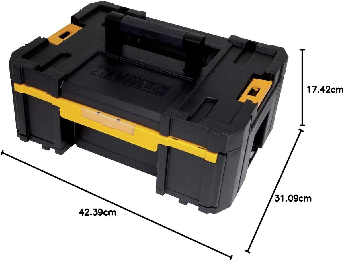 DEWALT Tool Organizer, TSTAK III, Single Deep Drawer, Heavy Duty Latches, Removable Compartments for Small Tools and Accessories (DWST17803)