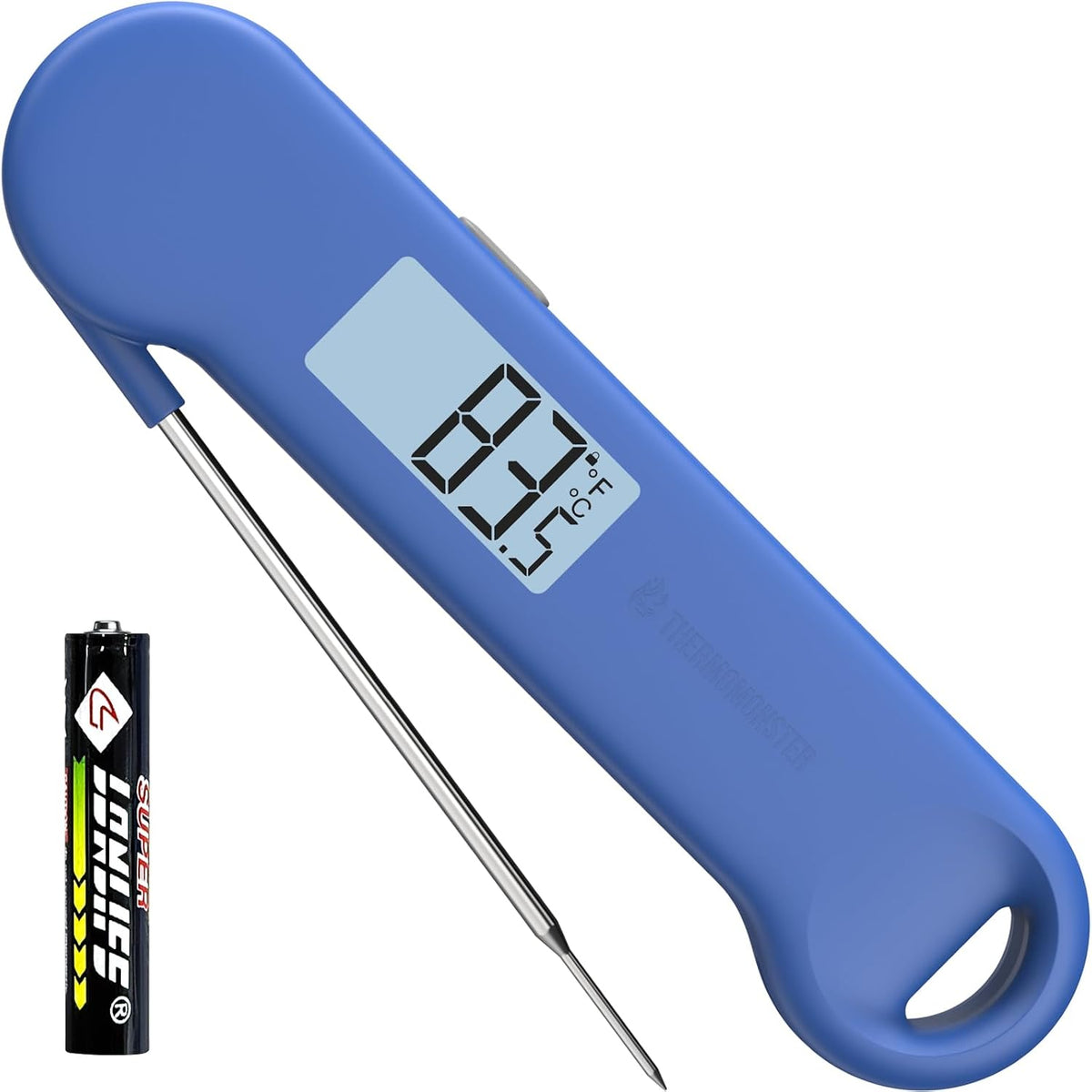 0.5 Sec Instant Read Grill Meat Thermometer Digital Food Cooking BBQ, Black