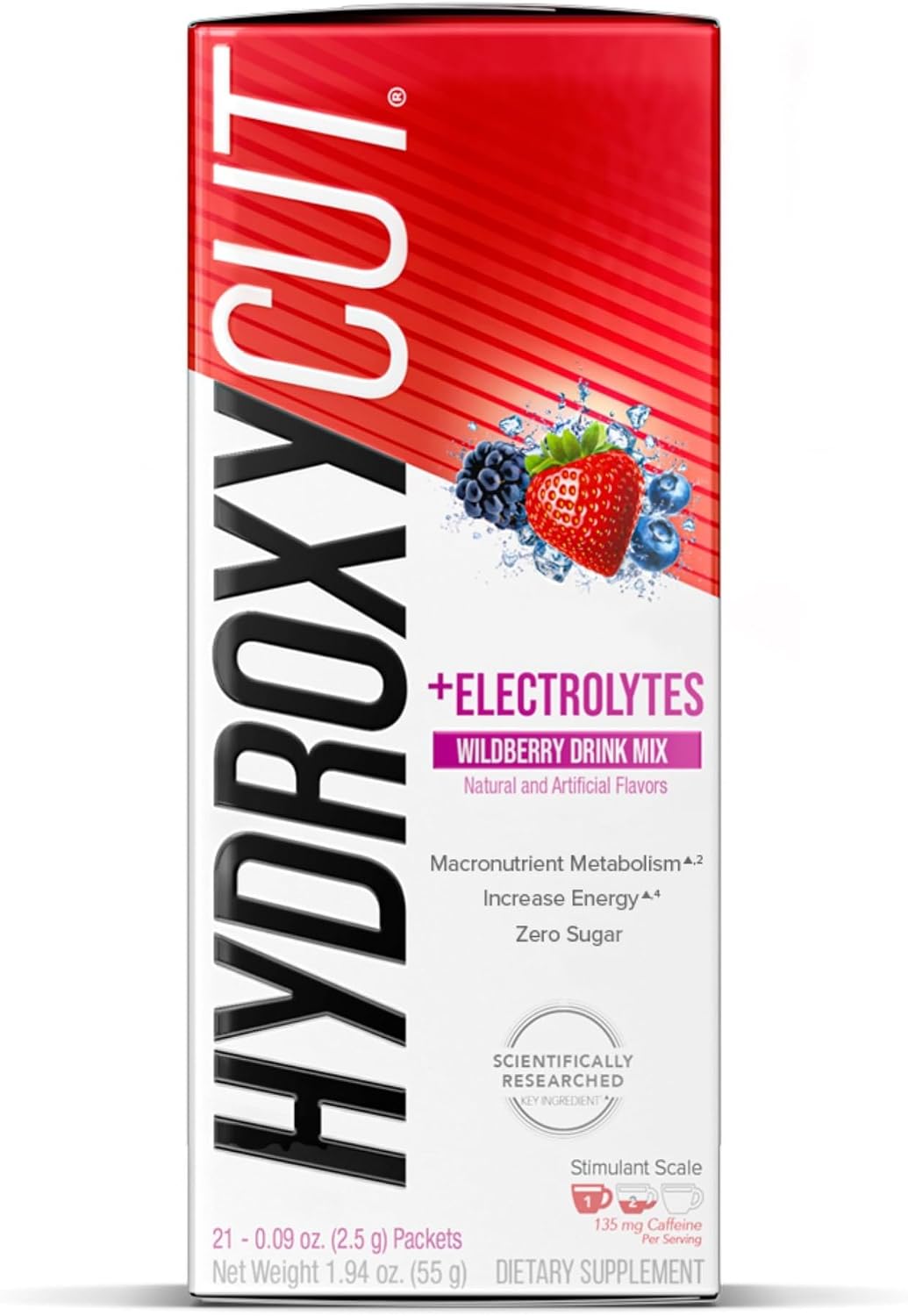 Hydroxycut Drink Mix, Advanced Result, Wildberry Blast, 21 Stick Packs