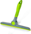 DSV Standard 10" Heavy Duty Green, Grey Window Cleaning Squeegee, Handheld Squeegee for Glass Doors, Windows, Car Windshields & More
