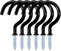 yuntop 12 Pack Vinyl Coated Ceiling Hooks,Screw-in Mug Hooks