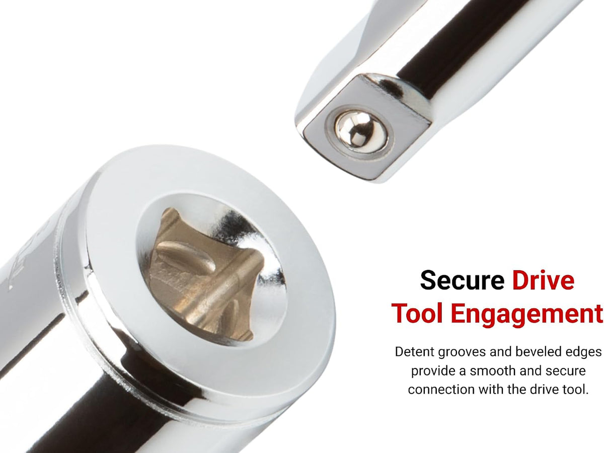 TEKTON 1/4 Inch Drive x 1/4 Inch Magnetic Hex Bit Holder Socket | SHA05402