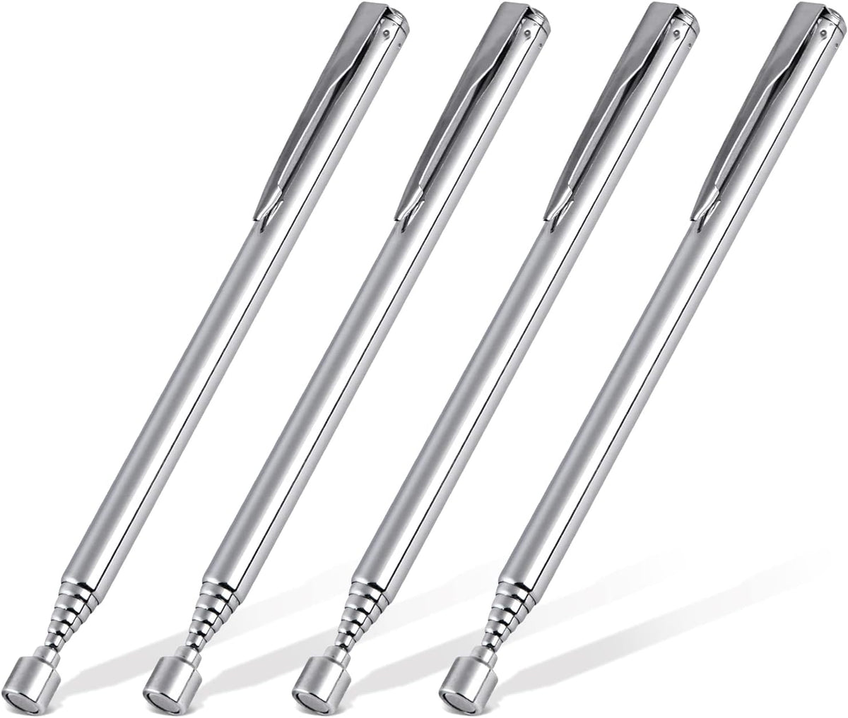 1 Piece 3.5LBs Telescoping Magnetic Pickup Tool, with Pen Clip Design, Magnet Stick Rod Extendable 5.1" to 25.4" for Men, Birthday, Father's Day, Christmas Gift