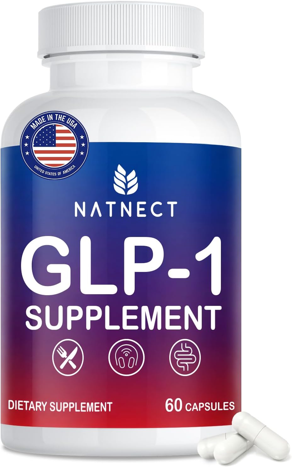 GLP-1 Supplement for Weight Loss, Appetite Control and Metabolism (60 Caps)