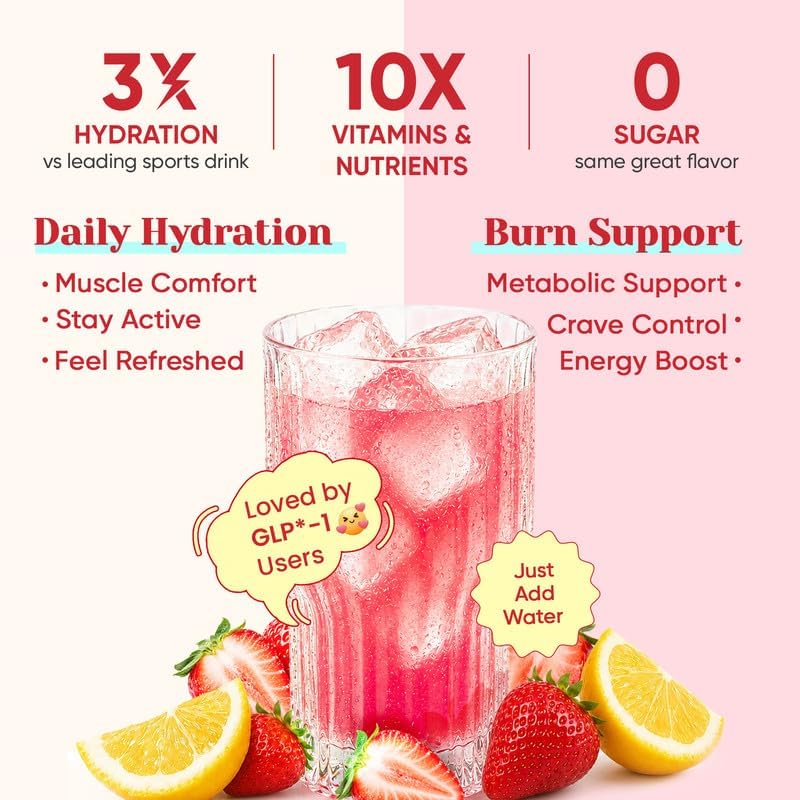 Venture Pal Electrolyte Packets + Burn Support, Sugar Free, 16 Sticks