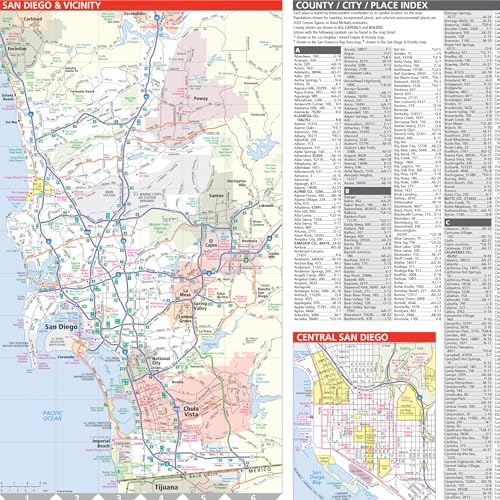 Rand McNally Easy to Read: California State Map