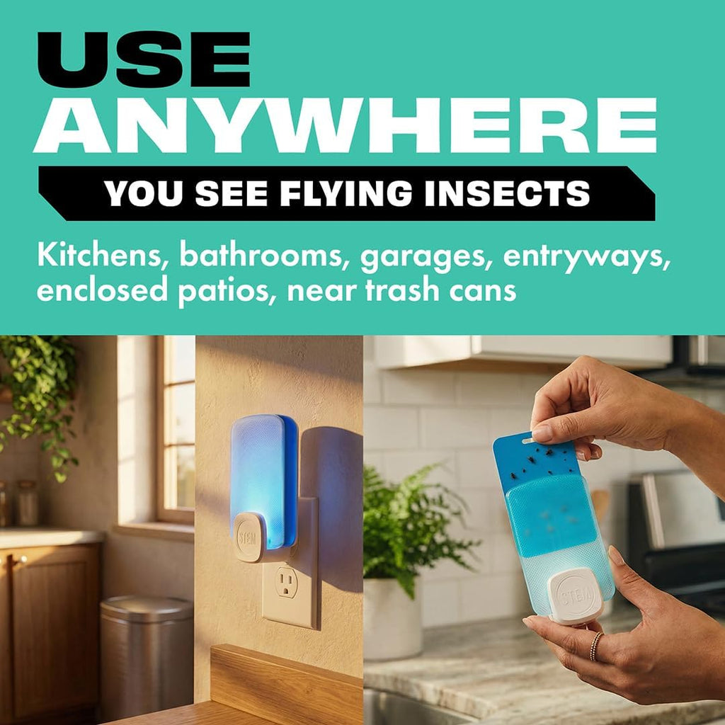STEM Flying Insect Light Trap Refill Cartridges, Insecticide-Free, 4 Count