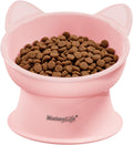 MateeyLife 2 Pack Elevated Cat Food Bowls for Indoor Cats & Kittens