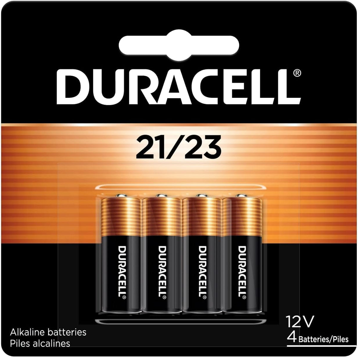 2pk Duracell MN21 Alkaline 12V Battery A23 MN21 23AF 23AE V23GA GP23A L1028