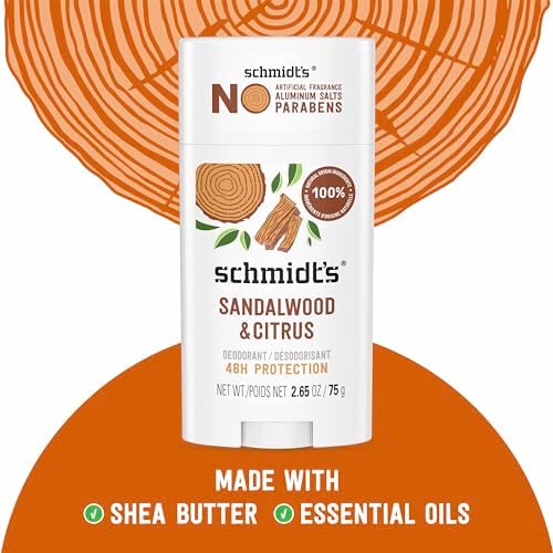 Schmidt's Aluminum Free Natural Deodorant Sandalwood & Citrus 2.65 oz 2 ct