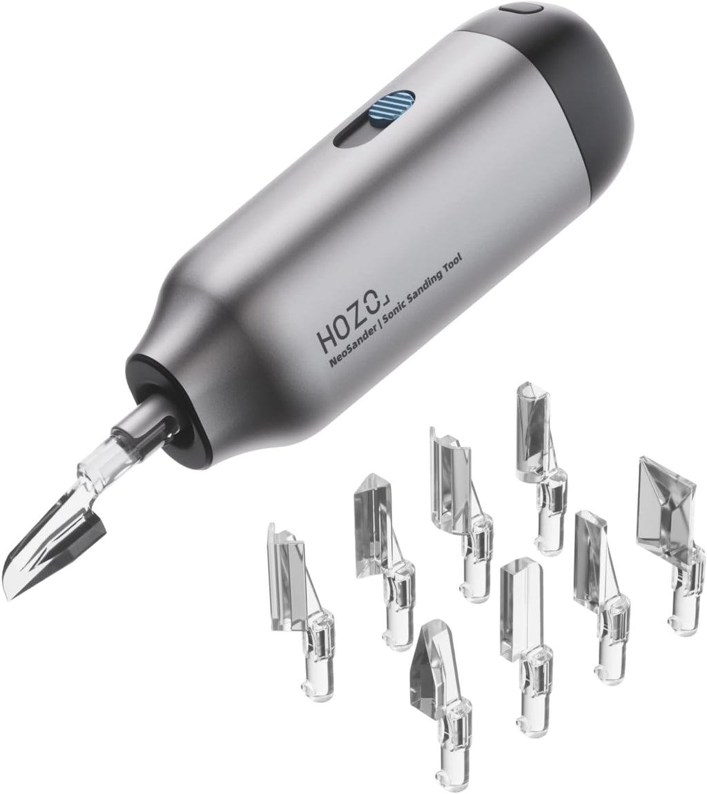 HOZO NeoSander Reciprocating Detail Sander, Mini Electric Pen Sander with 13000 SPM Linear Motion, Adjustable Stroke for Precision Sanding, Ideal for 3D Printing, Model Making, Crafts & DIY Projects