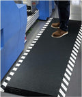 FEATOL Anti Fatigue Mat Industrial, Ergonomic Standing Floor Mat for Work for Stand -Safety Support for Leg & Back Pain(Yellow Border, 20" x 39", 1PC)
