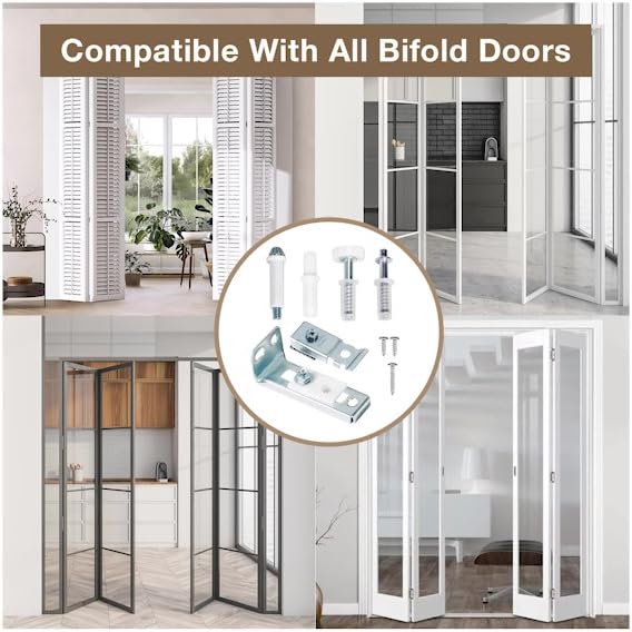 Bifold Door Hardware Repair Kit, 2-Pack Bifold Closet Door Hardware Kit Folding Door Hardware Repair Replacement Tool Kit