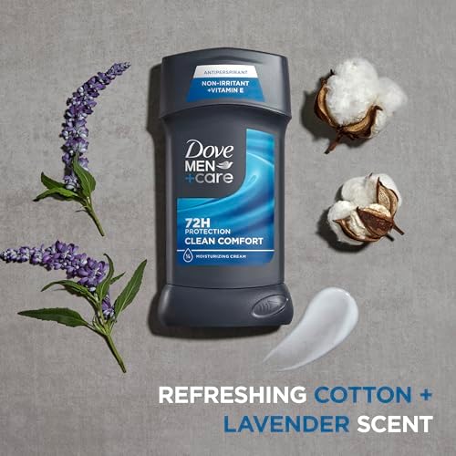 Dove Men Antiperspirant Stick Clean Comfort Sweat & 4 Count 2.7 oz
