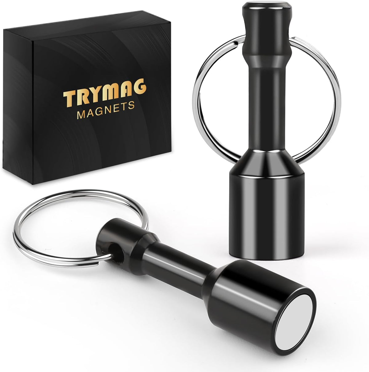 TRYMAG 4 PCS Magnet Key Chain Gold Testing Kit, Silver