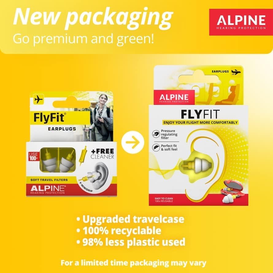 Alpine FlyFit | Airplane Ear Plugs for Flying Pressure Regulation