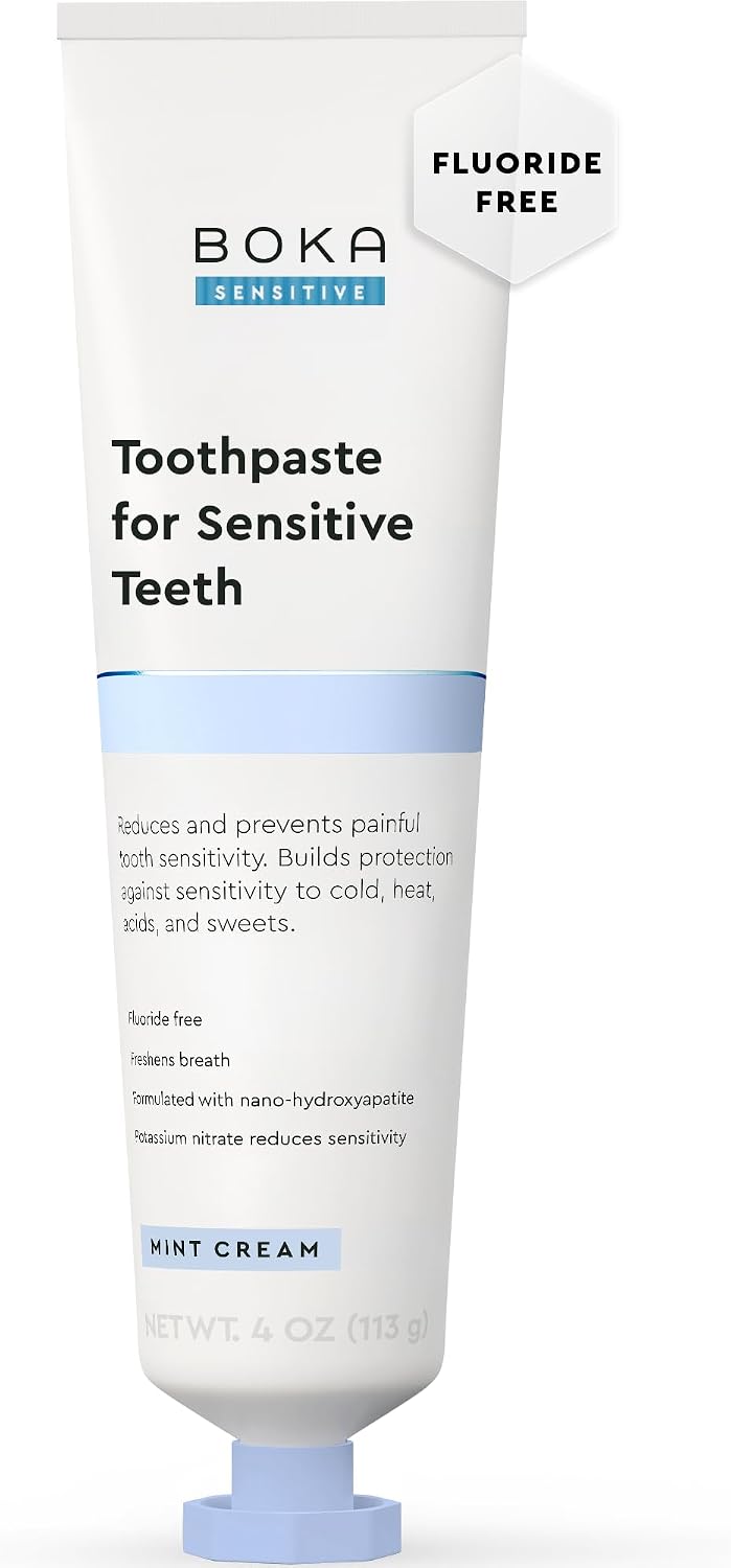 Boka Sensitive Toothpaste - Fluoride Free Nano Hydroxyapatite Toothpaste