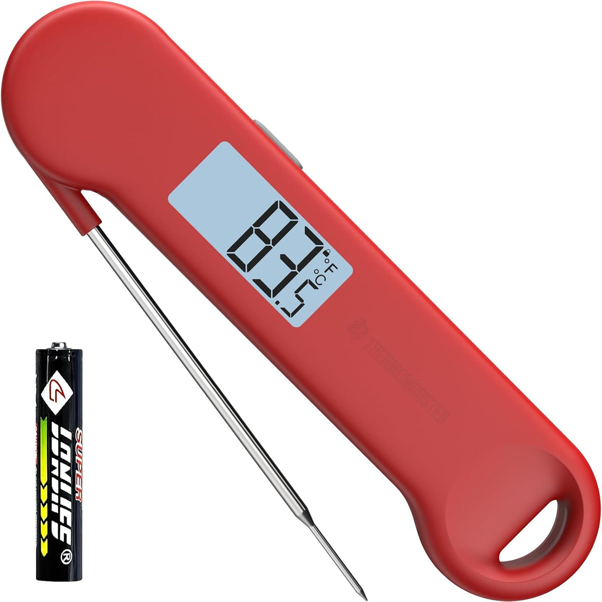 0.5 Sec Instant Read Grill Meat Thermometer Digital Food Cooking BBQ, Black
