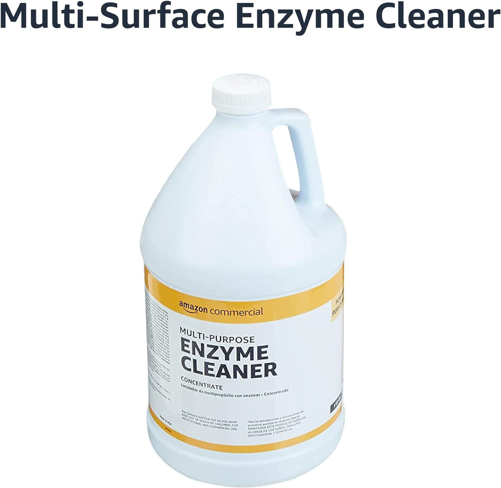 AmazonCommercial Multi-Purpose Enzyme Cleaner, Stain & Odor Remover, Pet Stain Remover, 1-Gallon, 1-Pack