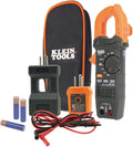Klein Tools CL120VP Electrical Voltage Test Kit with Clamp Meter, Three Testers, Test Leads, Pouch and Batteries