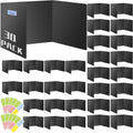 24 Pack Privacy Folders for Students, Black Desk Dividers for Classroom