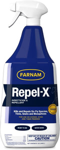 Farnam Repel-X Ready-to-Use Horse Fly Spray for Horses, 32 Fl Oz