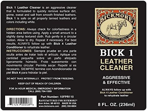 Bickmore Bick 1 Leather Cleaner 8 oz