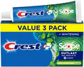 Crest Complete Whitening + Scope, Long Lasting Mint Toothpaste, Triple Pack (3 Count of 5.4 oz Tubes), 16.2 oz