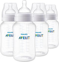 Philips Avent Anti-Colic Baby Bottle with AirFree Vent, Medium Flow, 9 oz