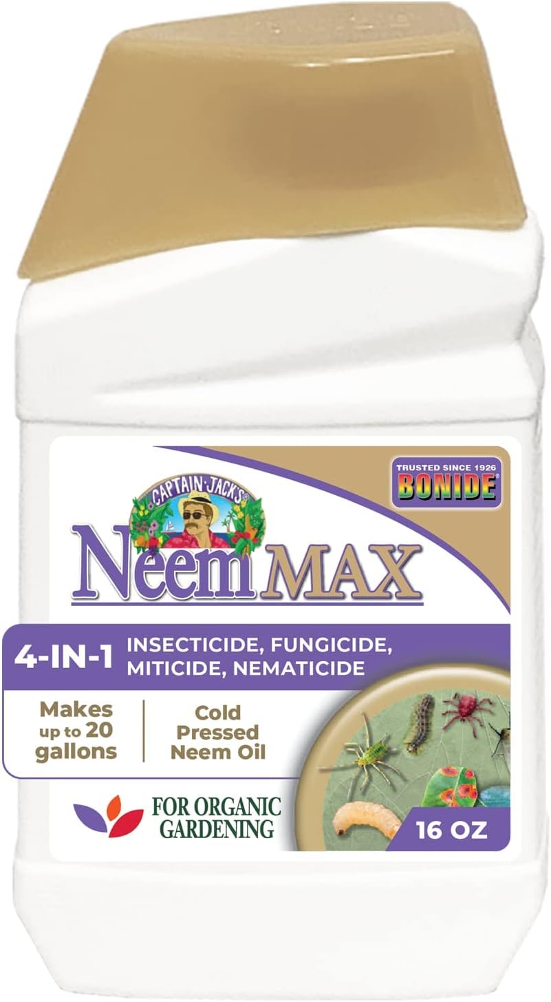 Bonide Captain Jack's Neem Max, 8 oz Concentrated Cold Pressed Neem Oil