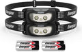 Energizer Universal LED Headlamp (2-Pack), Bright Head Lamp for Outdoors, Camping and Emergency Light, IPX4 Water Resistant (Batteries Included)