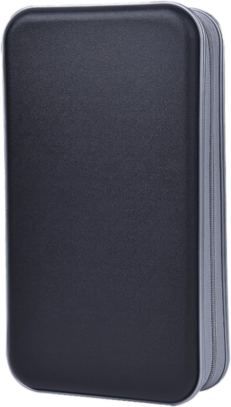 alavisxf xx CD Case, 96 Capacity Hard Plastic Organizer Wallet for Car