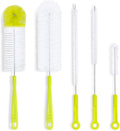 Bottle Cleaning Brush Set - Long Handle Bottle Cleaner for Washing Narrow Neck Beer Bottles, Sports Water Bottles with Straw Brush, Kettle Spout/Lid Cleaner Brushes