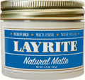 Layrite Natural Matte Cream, Basic, White, Mild Cream Soda, 4.25 Ounce